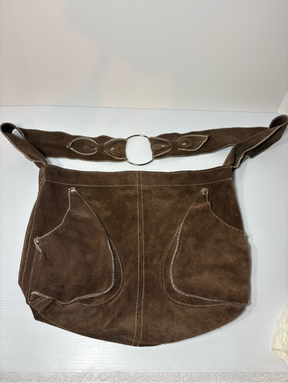 Owen Barry Somerset Handmade Suede Hobo Shoulder Bag – Whipstitch Boho UK